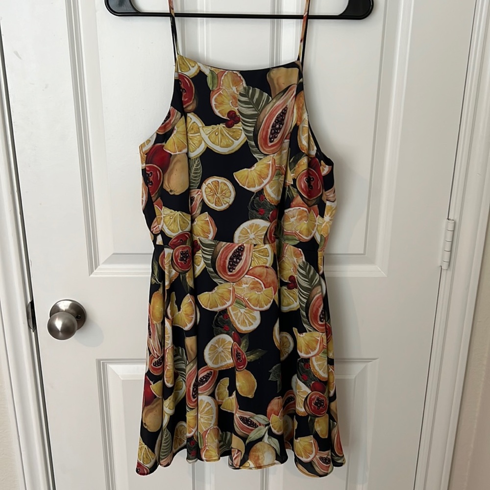 Gianni Bini Papaya Fruit Print Dress